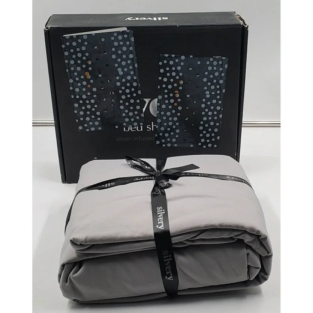 Silver Infused Bed Sheets Set - Award-Winning Self-Cooling Fabric with Self-C...